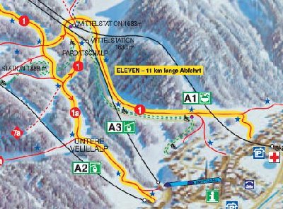 &amp;quot;ELEVEN - 11km lange Abfahrt&amp;quot; - beirrend.
