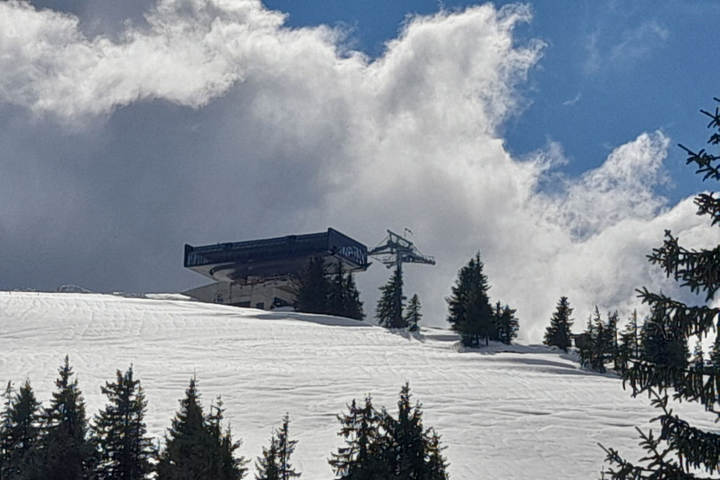 Blick zur Bergstation