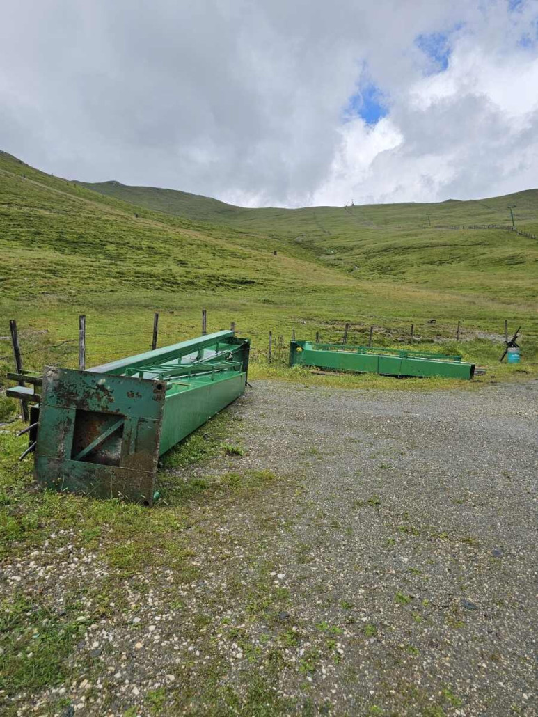Erneuter Seitenwechsel - im Hintergrund der Falkertlift.