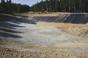 ... mit der Folienverlegung wurde auch schon begonnen.