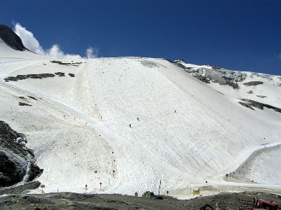 Nun zum Tuxerferner-Hang - hier am 24.06.06, sprich heute