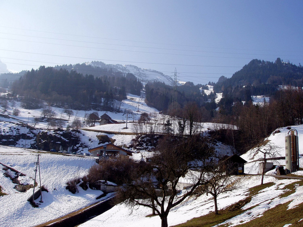 Talstation Filzbach auf 740müM