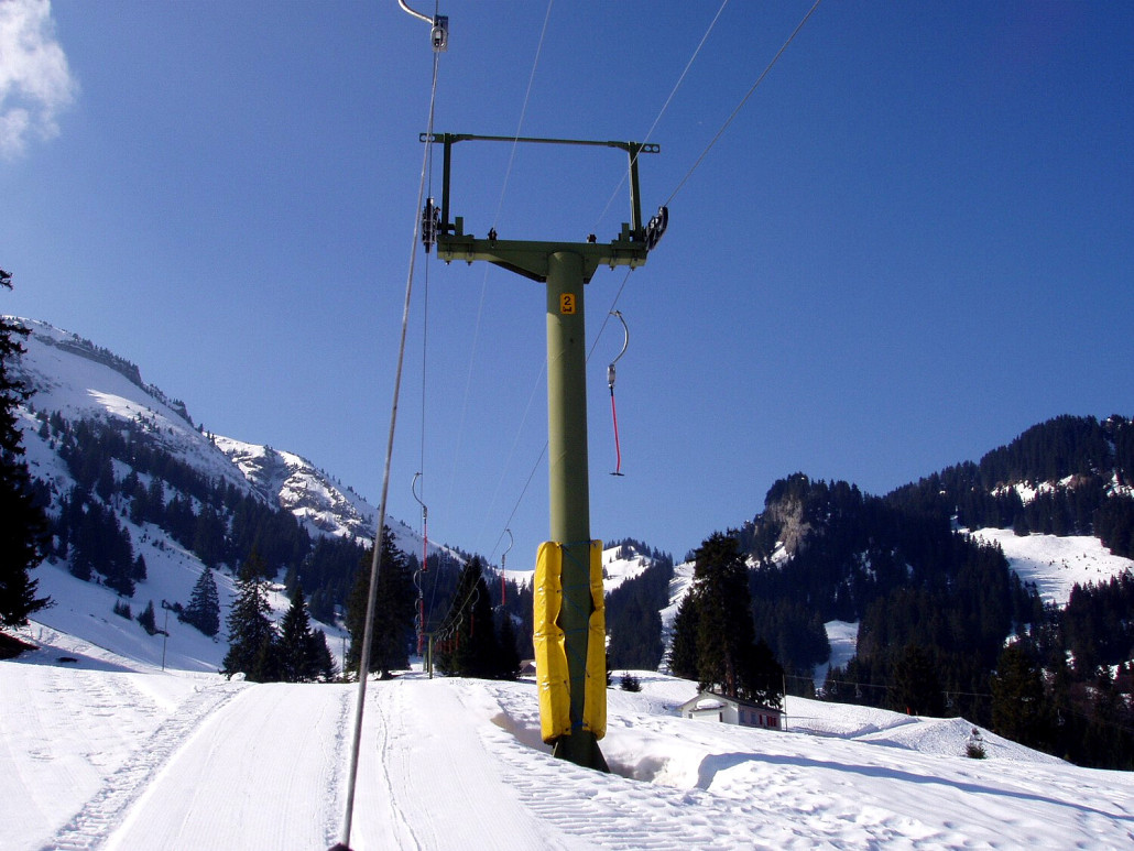 Ab Stütze 2 wirds flach.