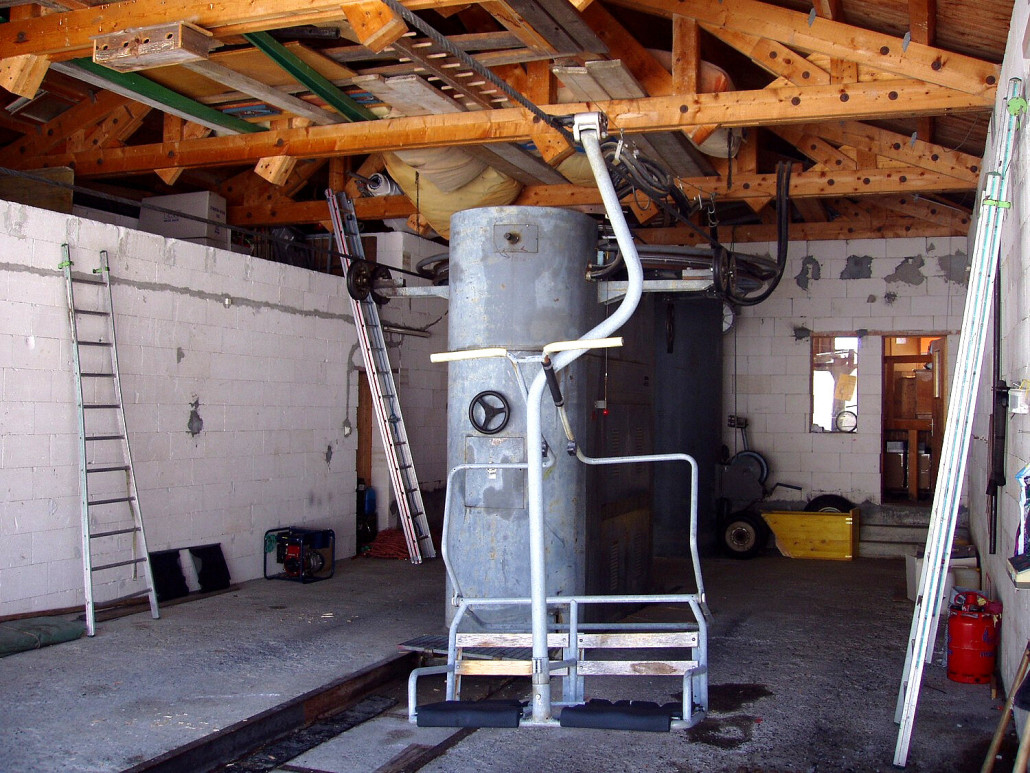 Klassischer Müller Antriebsklotz, könnte auch glatt aus den 50ern stammen