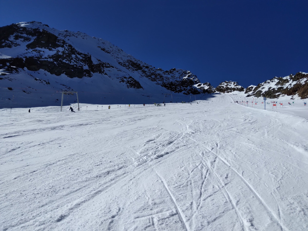 Schleppliftpiste nach oben