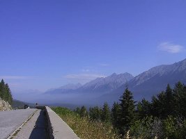 das Kootenay Valley, mit den Rauchschwaden
