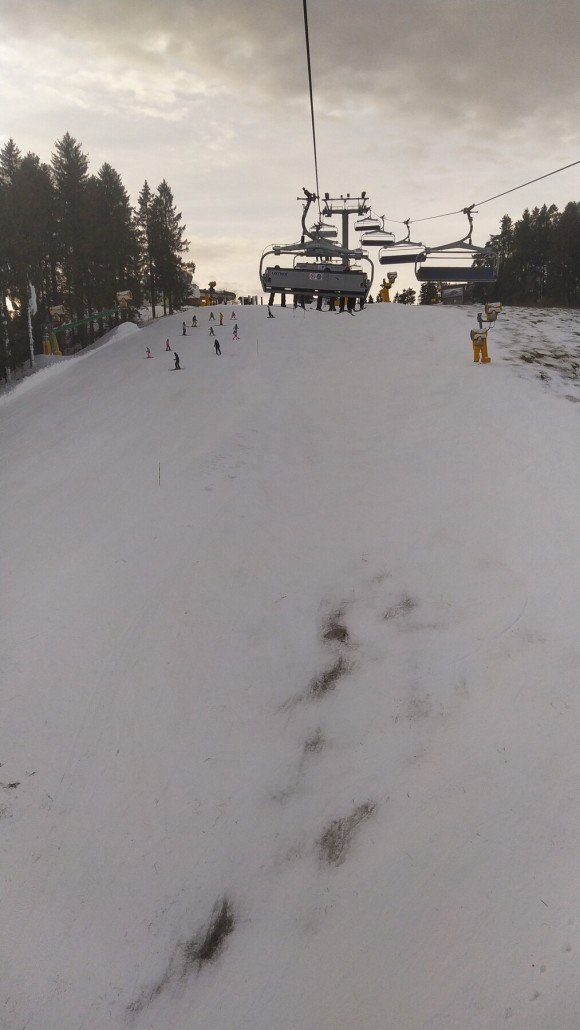 Weltcuphang oben noch etwas schmal mit unpräparierten Rand