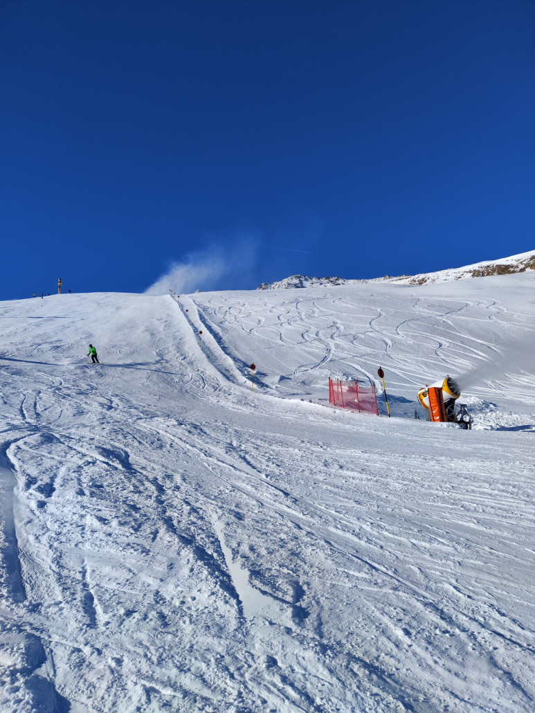 11er Piste recht weit unten