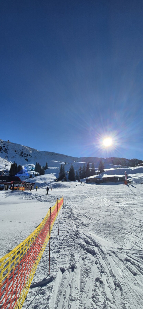 Blcik nochmal hoch von der Talstation Sonnenrastbahn