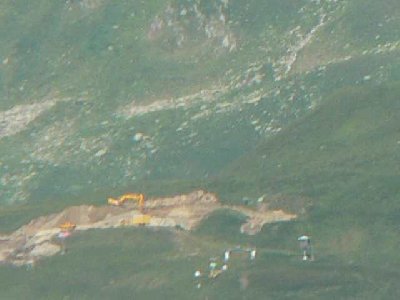 Bau der Bergstation 6KSB.