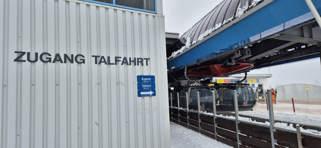 Zugang Talfahrt Mittelstation Brandstadlbahn (Scheffau)