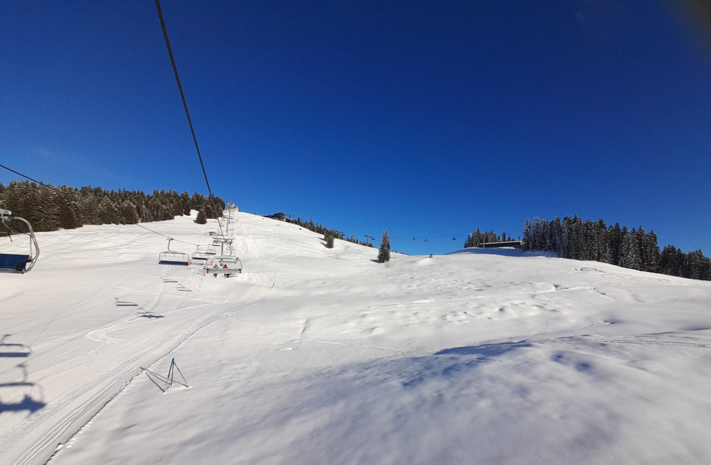 Filzboden: Piste noch in Arbeit