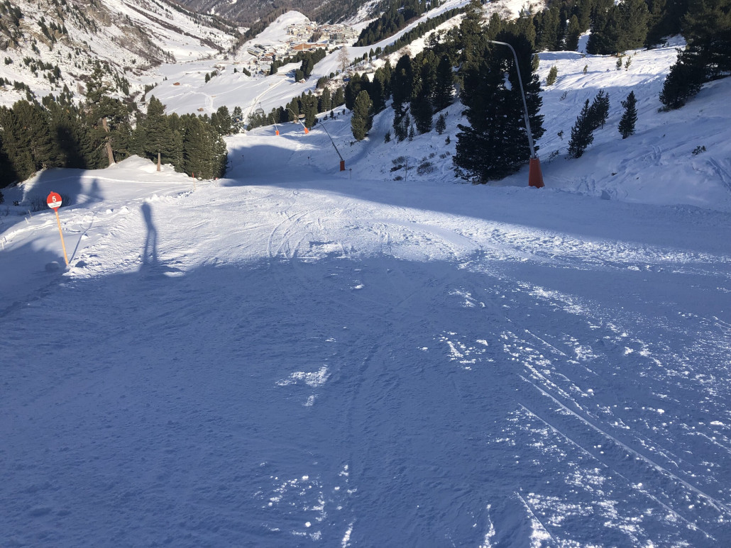 Piste 5 vor der Zirbenalm