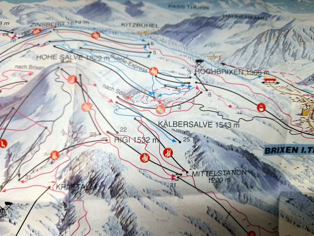 Pistenplan vermutlich 97/98