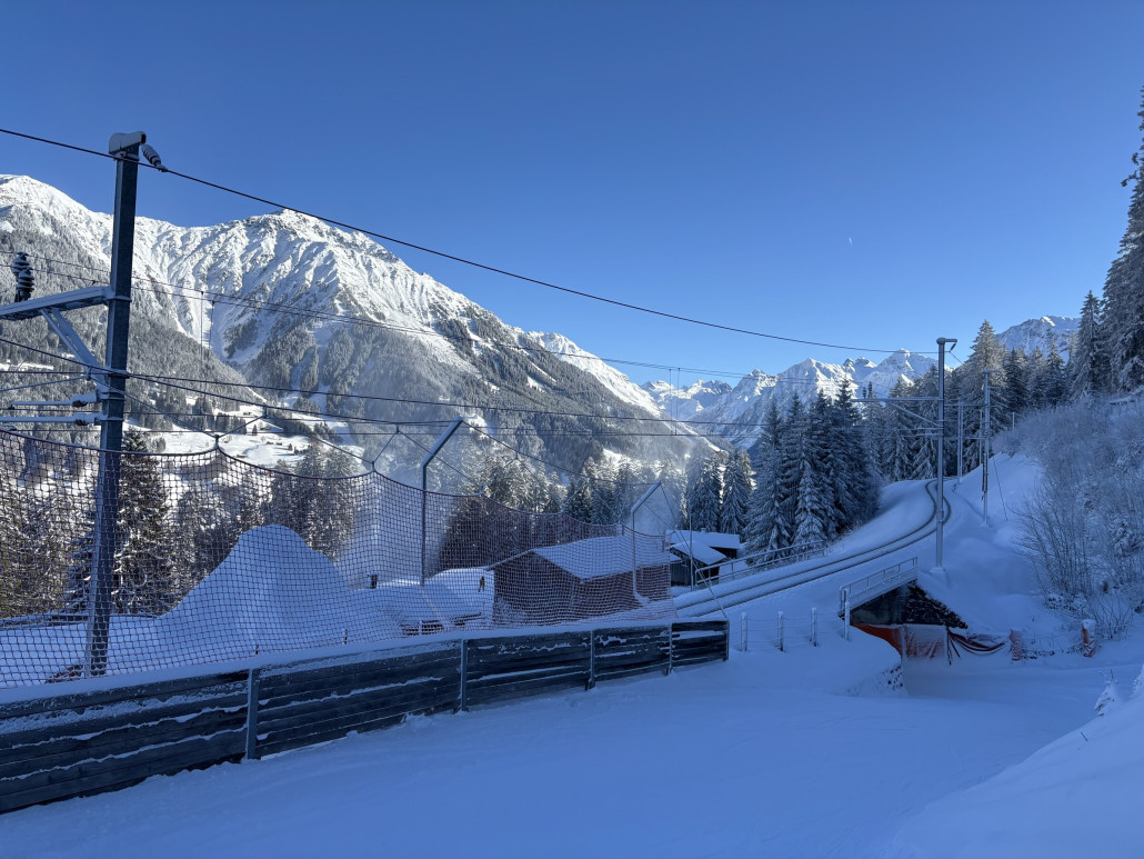 Schönes Motiv auf dem Weg nach Klosters