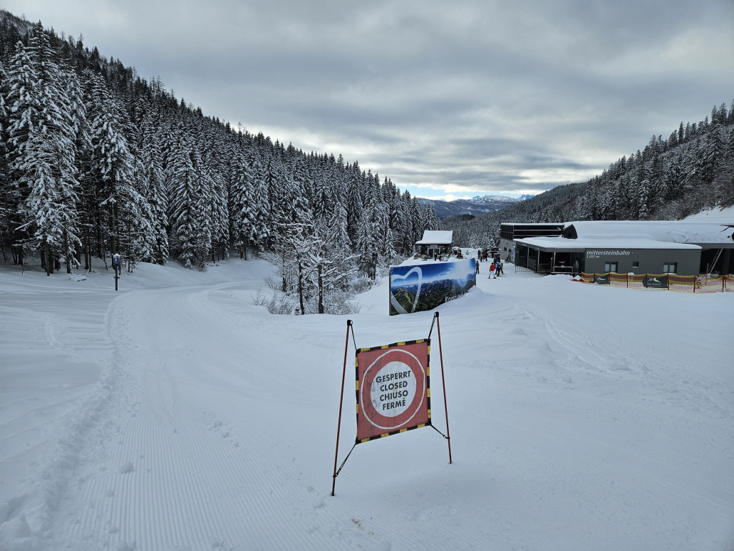 Nach Bad Mitterndorf wurde anscheinend schon präpariert. Wie gut es geht weiß ich aber nicht.