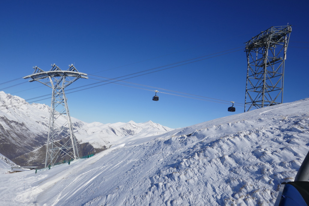 3-S und DMC Sektion 1 am Übergang vom steilen in den flachen Teil.