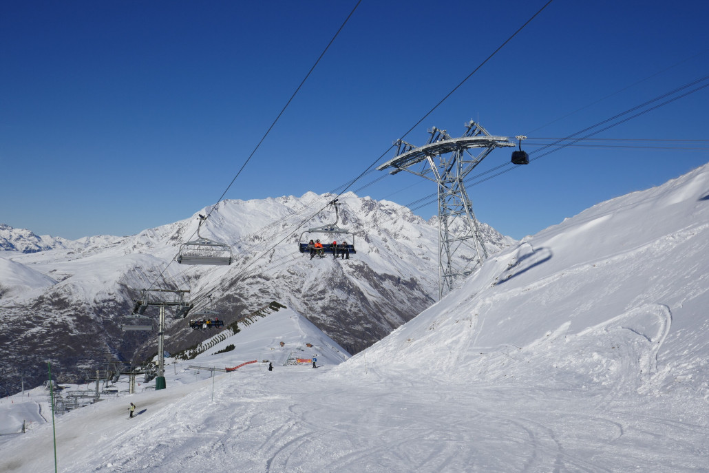 3-S und DMC Sektion 1 am Übergang vom steilen in den flachen Teil.