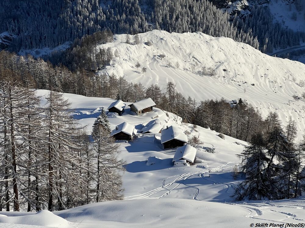 ehemalige schwarze Piste des Sessellifts