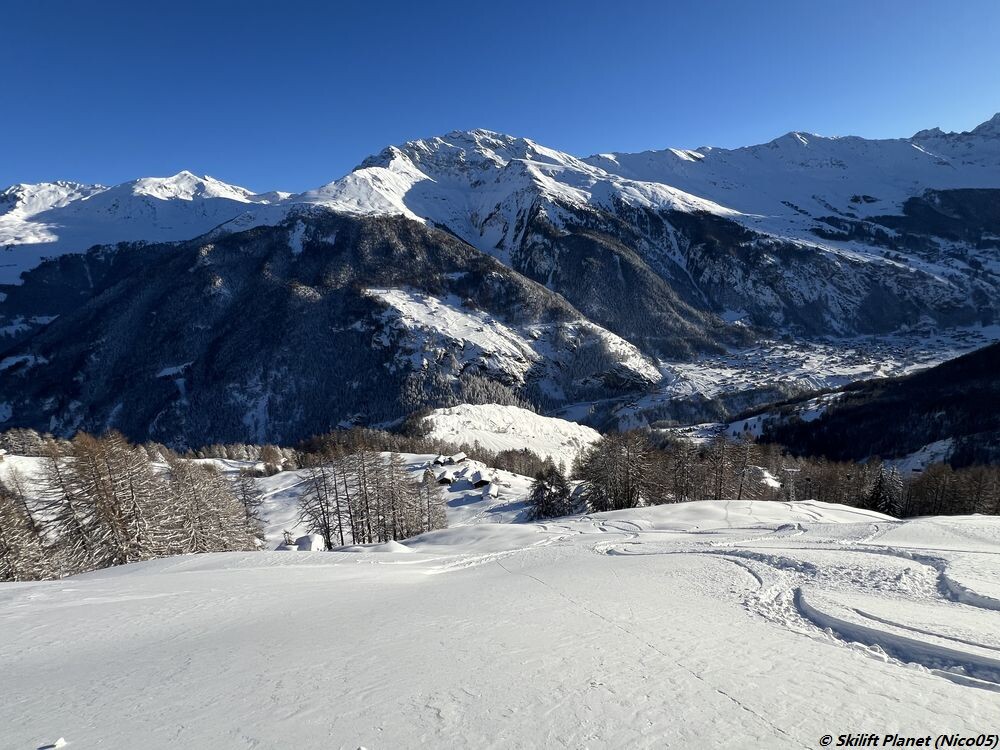 ehemalige schwarze Piste des Sessellifts