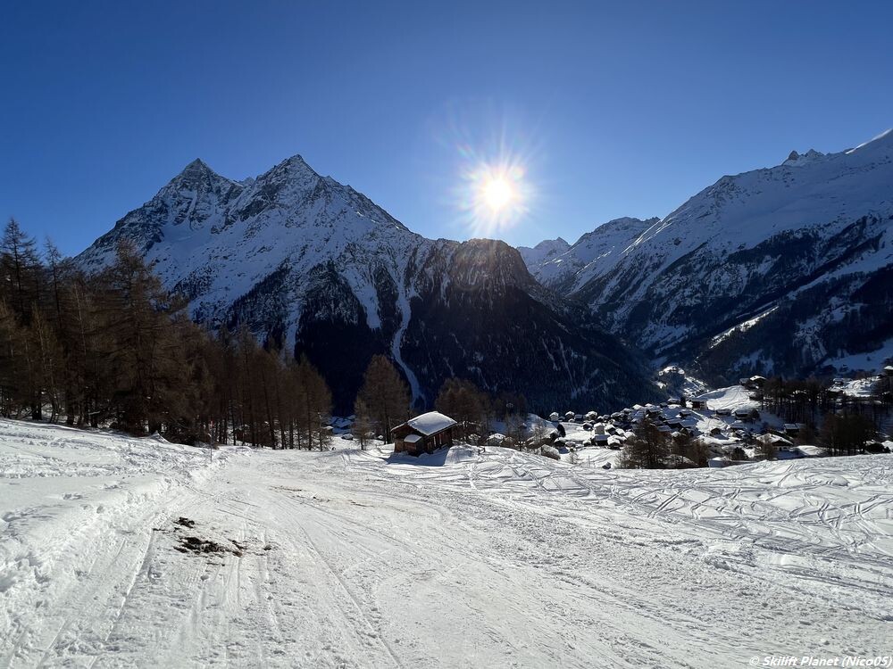 Blaue Piste La Terraz