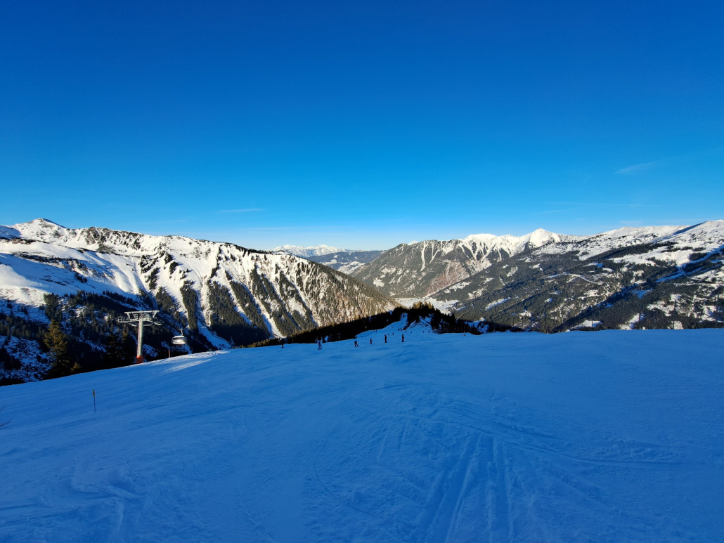 Gratpiste am Nachmittag
