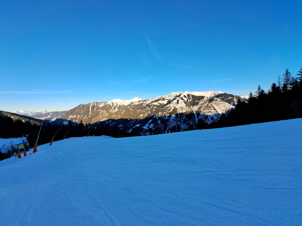 Beginn Familienschuss kurz vor Liftschluss