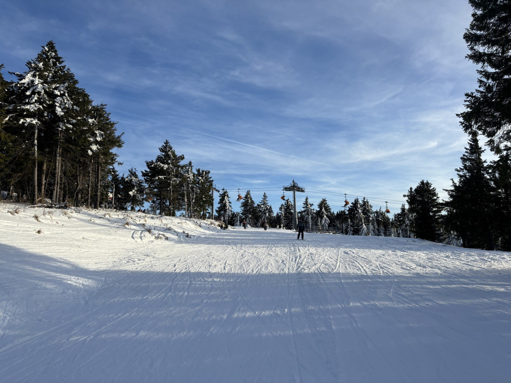 Start der oberen Sektion, mit den 30-35cm Naturschnee alles prima