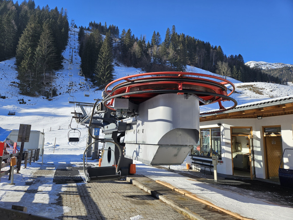 Einstieg an der Kreuzbodenbahn.