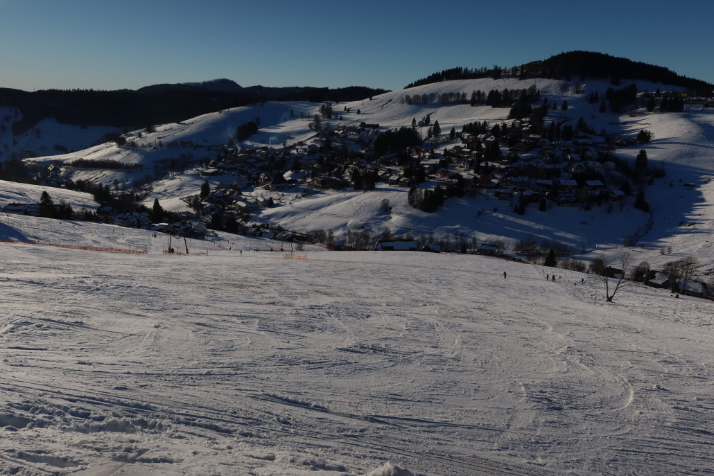 Die sehr breite Abfahrt am Kapellenlift war ein Traum