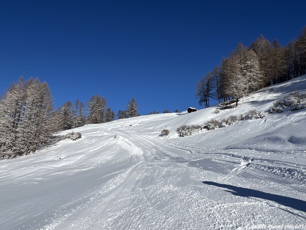 Blaue Piste La Terraz
