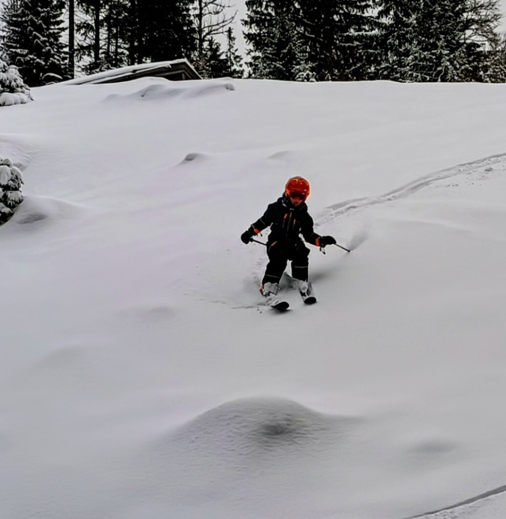 Noch viel Platz für eigene Spuren ... Allerdings auf der Suttenseite muss mit Feindkontakt gerechnet werden....