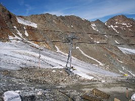Stütze der 6KSB irgendwie ist dort auch nicht mehr viel Eis übrig. Rechts das sind Decken.