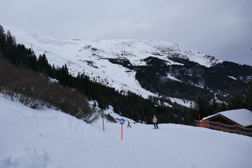 Puizbahn und Hänge unterhalb des Schönjochs