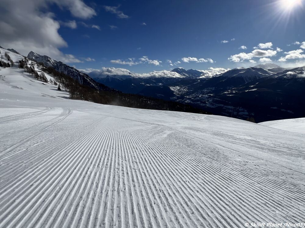 Blaue Piste Feselalp