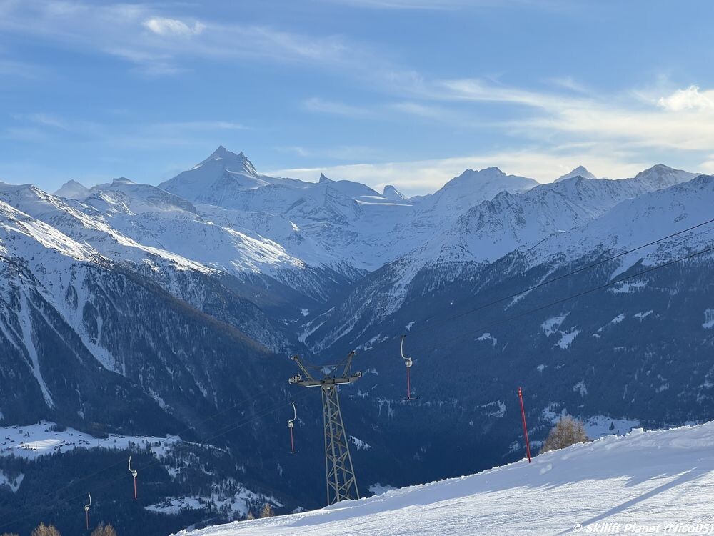 Les Diablons, Bishorn, Weisshorn, Matterhorn
