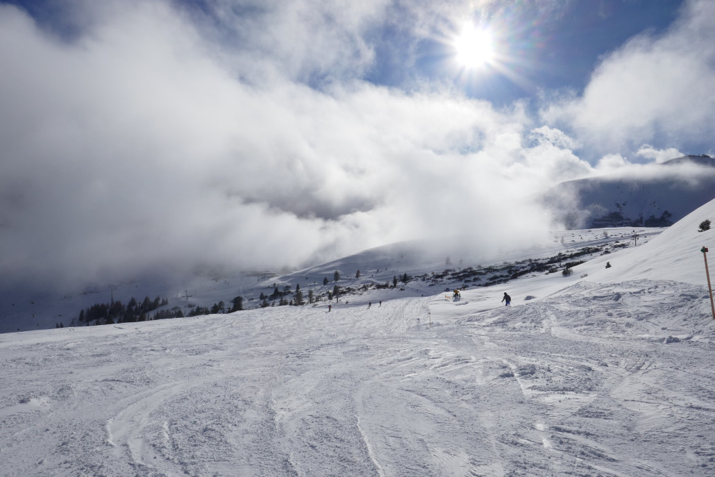 Tolle Schnee/Wolken Kontraste