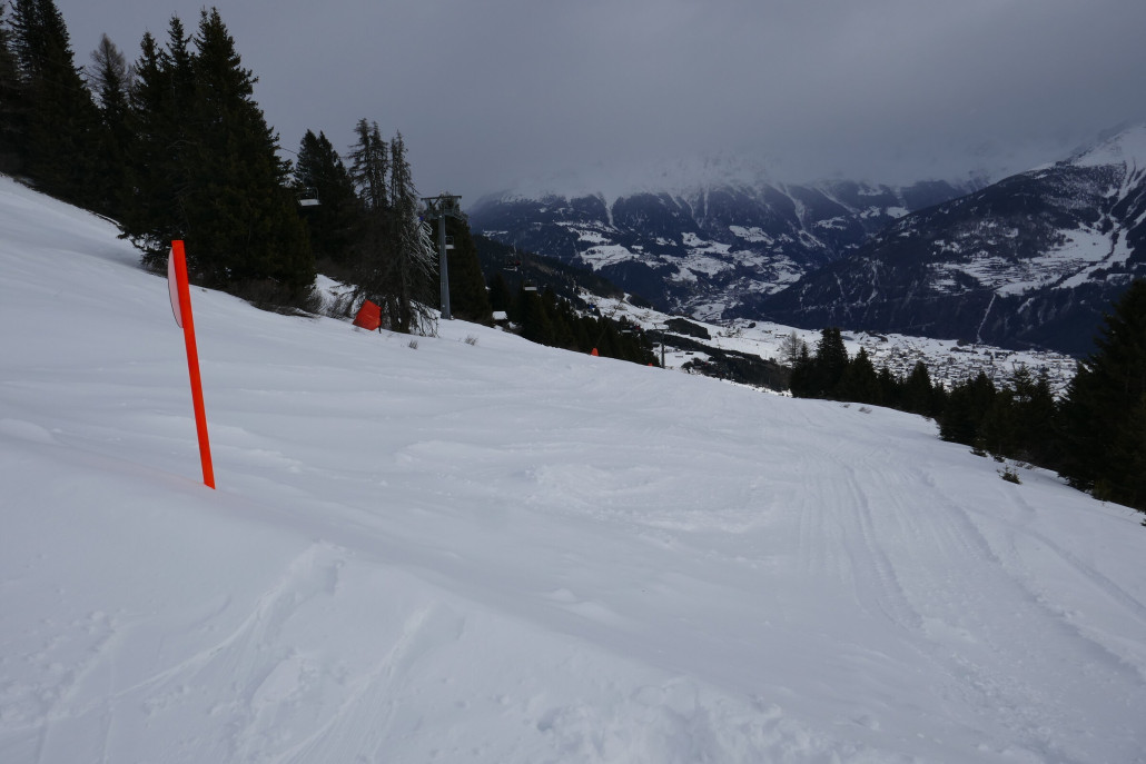 Gesperrte Puizpiste (oberer Teil)