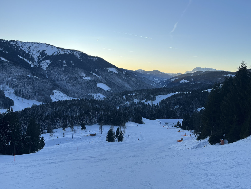 Kurz nach Sonnenuntergang am Großberg