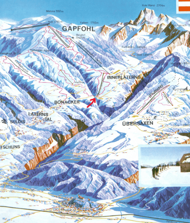 Schmittehof Pistenplan 1980er.png