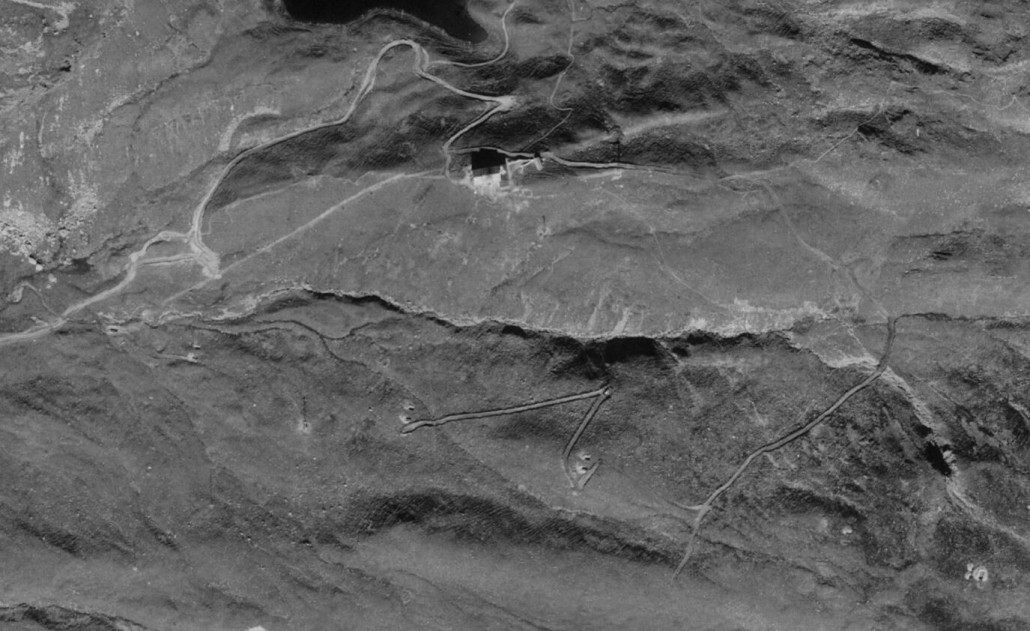 Luftbild Fundamente 1970