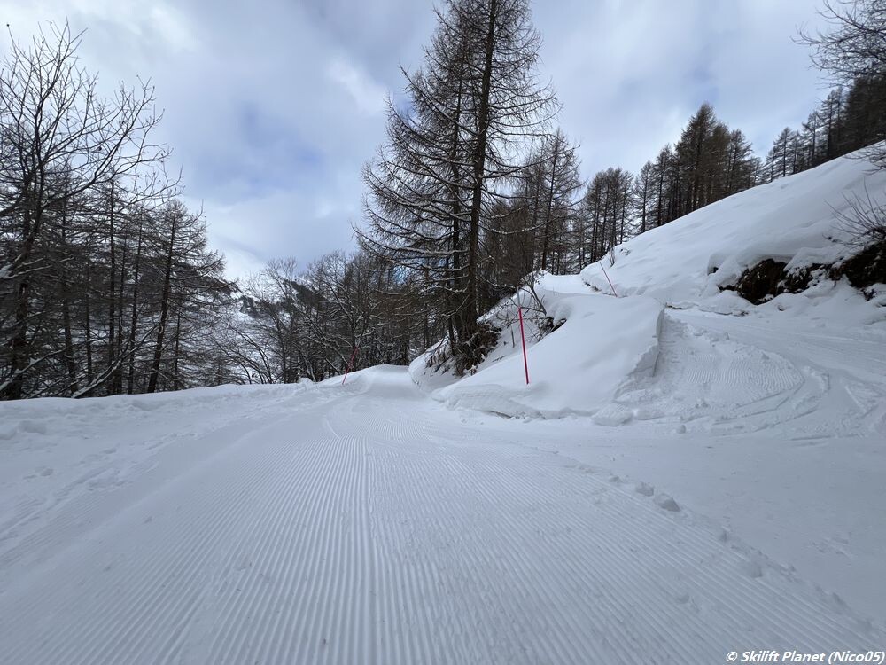 die Strasse La Forclaz - Bréona - Le Tsaté ist präpariert