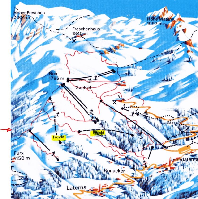 Geplante Liftprojekte auf der Tschuggenalpe