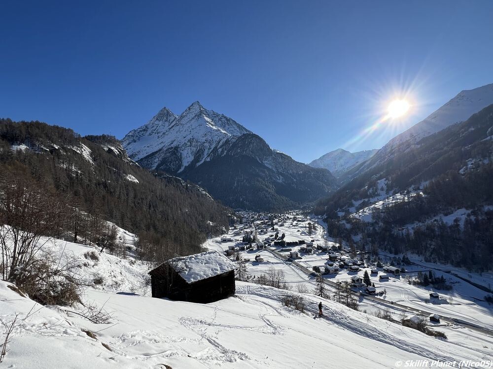 In Richtung von Les Haudères