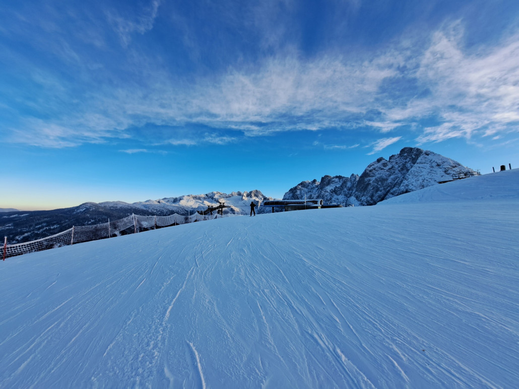 Bergstation Panoramjet kurz vor Liftschluss