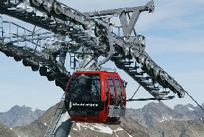 Schaufeljochbahn an der letzten Stütze