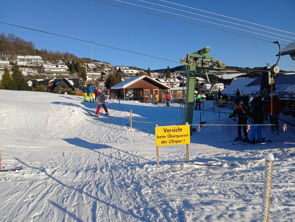 Liftüberquerung zum Sonnenhang