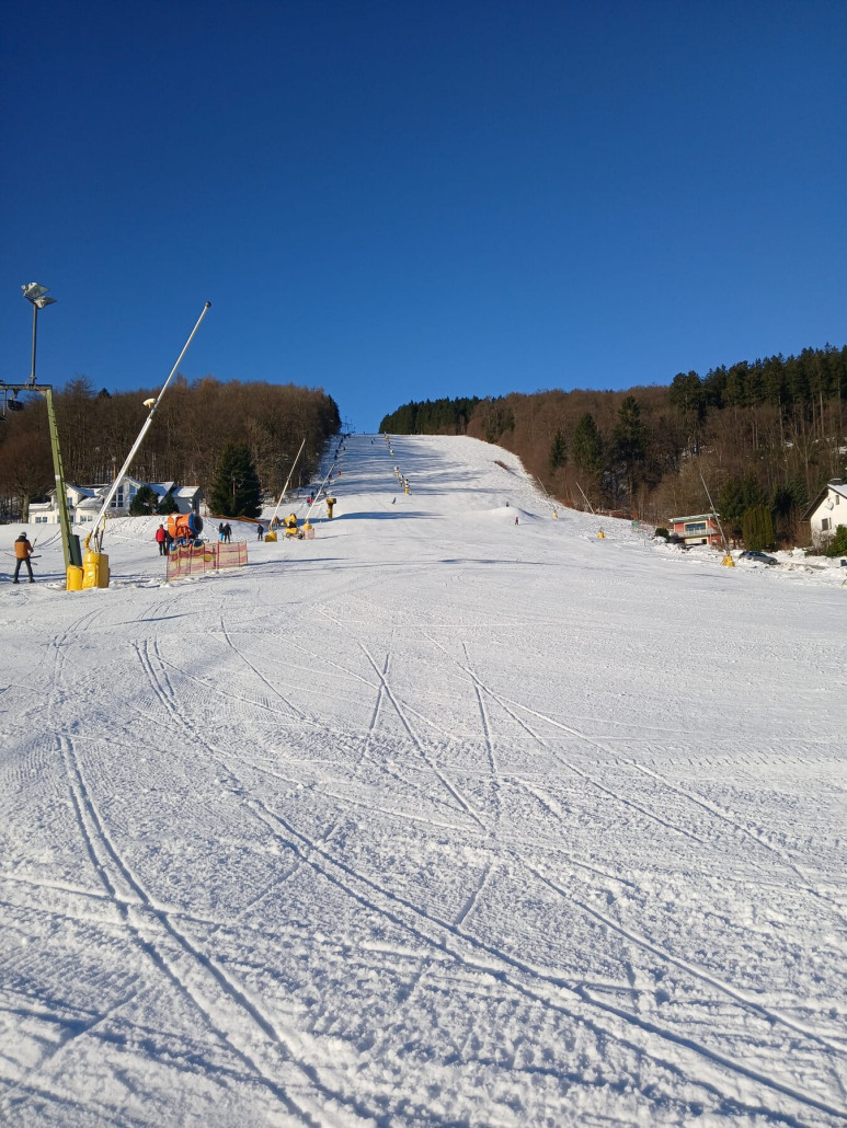 Sonnenhang, auch etwas unregelmäßig präpariert