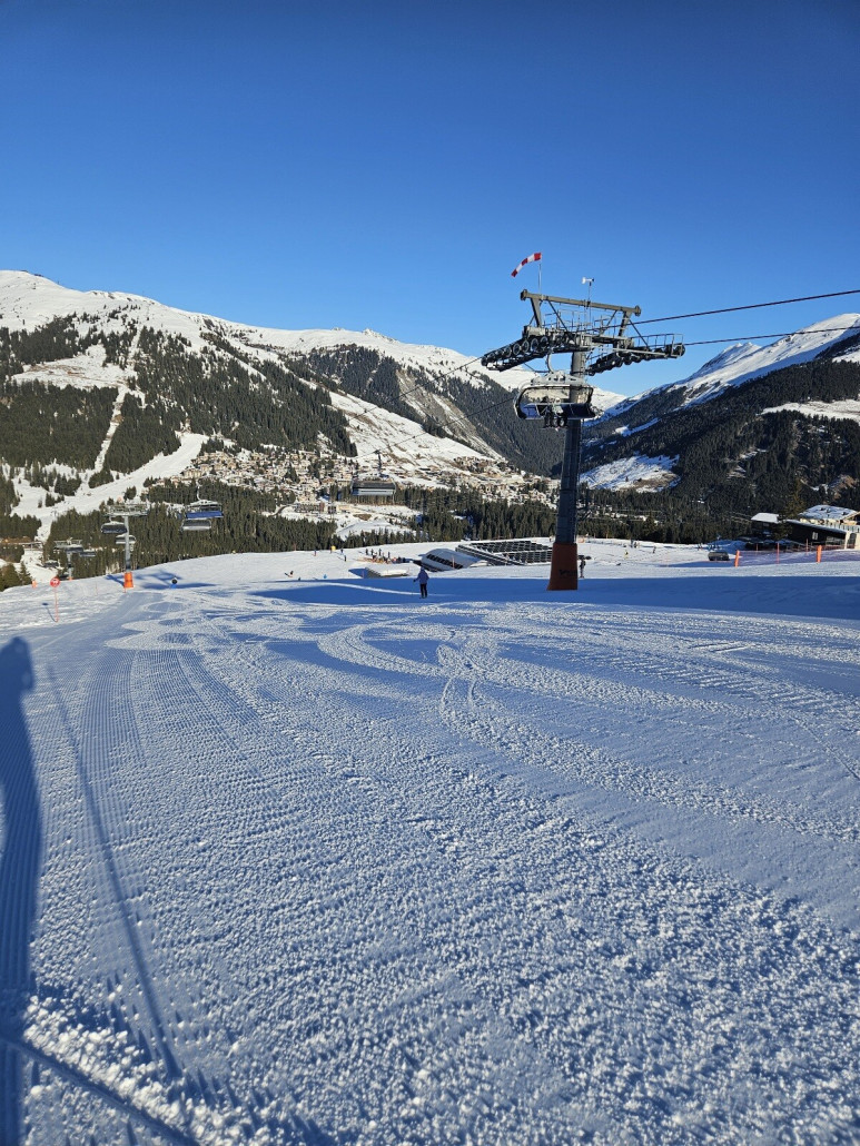Am Morgen an der Bergstation des Plattenkogelexpress !