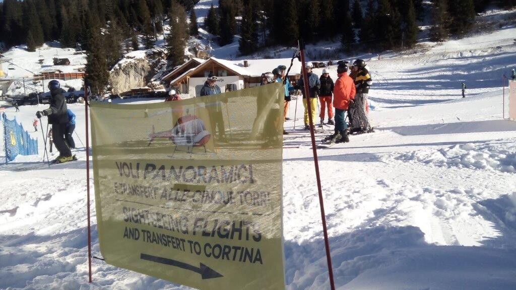 Heli-Verbindung zu den 5 Torri